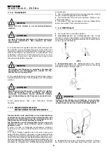 Preview for 22 page of Bras MAESTRALE EXTRA 12.1 Operator'S Manual