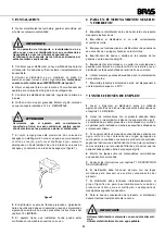 Preview for 25 page of Bras MAESTRALE EXTRA 12.1 Operator'S Manual