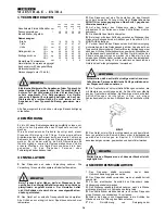 Предварительный просмотр 16 страницы Bras Maestrale extra Operator'S Manual