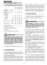 Preview for 4 page of Bras MAESTRALE JOLLY 5-8 Operator'S Manual