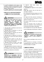 Preview for 17 page of Bras MAESTRALE JOLLY 5-8 Operator'S Manual