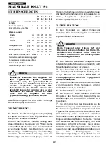 Preview for 22 page of Bras MAESTRALE JOLLY 5-8 Operator'S Manual