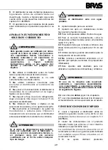 Preview for 29 page of Bras MAESTRALE JOLLY 5-8 Operator'S Manual