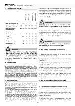 Предварительный просмотр 22 страницы Bras RE.COR.D. 102 Operator'S Manual