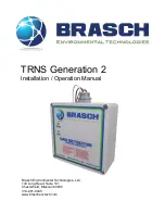 Предварительный просмотр 1 страницы Brasch TRNS Generation 2 Installation & Operation Manual