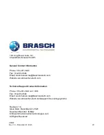 Предварительный просмотр 29 страницы Brasch TRNS Generation 2 Installation & Operation Manual