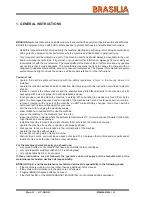 Предварительный просмотр 9 страницы Brasilisa CIAO + Instruction Manual