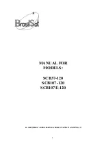 Preview for 1 page of BrasilSat SCB107-120 Manual