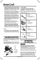 Preview for 4 page of BrassCraft BC2040 Operation Manual