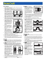 Предварительный просмотр 2 страницы BrassCraft CSSL Instructions Manual