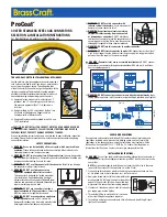 Предварительный просмотр 1 страницы BrassCraft ProCoat CSSL Selection & Installation Instructions