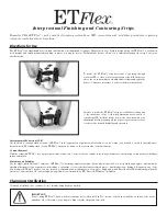 Preview for 1 page of BRASSELER USA ET Flex Manual