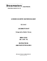 Предварительный просмотр 1 страницы Brassmasters LNER V2 2-6-2 Instructions Manual