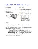 Предварительный просмотр 1 страницы Braun Messtechnik HZ 3 Mounting Instructions