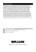 Предварительный просмотр 4 страницы Braun 58424 Owner'S Manual & Safety Instructions