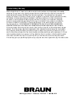 Preview for 8 page of Braun 64738 Owner'S Manual & Safety Instructions