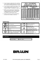 Preview for 5 page of Braun 64800 Owner'S Manual & Safety Instructions