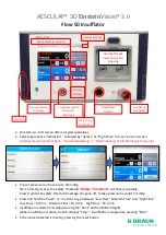 Предварительный просмотр 3 страницы Braun AESCULAP 3D EinsteinVision 3.0 Quick Manual