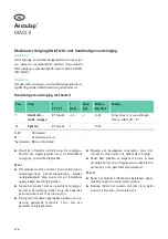 Preview for 286 page of Braun Aesculap MACS II Instructions For Use/Technical Description