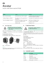 Preview for 30 page of Braun Aesculap PV440 Instructions For Use/Technical Description