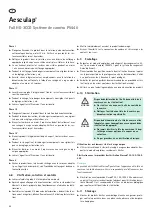 Preview for 42 page of Braun Aesculap PV440 Instructions For Use/Technical Description