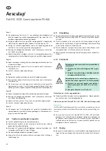 Preview for 98 page of Braun Aesculap PV440 Instructions For Use/Technical Description