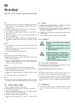 Preview for 172 page of Braun Aesculap PV440 Instructions For Use/Technical Description