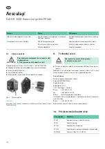 Preview for 174 page of Braun Aesculap PV440 Instructions For Use/Technical Description