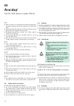 Preview for 186 page of Braun Aesculap PV440 Instructions For Use/Technical Description