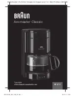 Braun Aromaster Classic KF 47/1 User Manual предпросмотр