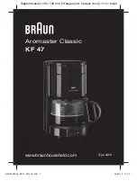 Preview for 1 page of Braun Aromaster KF 47 Use Instructions