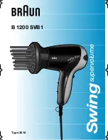 Предварительный просмотр 1 страницы Braun B 1200 SVB1 User Manual