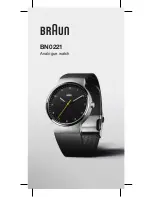 Braun BN0221 Operating Manual preview