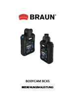 Braun BODYCAM BCX5 Instructions Manual preview