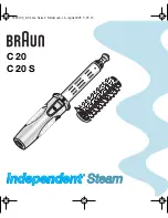 Braun C 20 Independent Steam User Manual предпросмотр