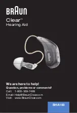 Braun Clear BHA100 Manual preview