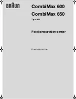 Braun Combimax KF 600 User Manual предпросмотр