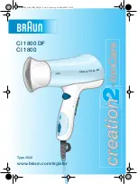 Braun Creation 2 Ion Care CI 1800 Manual preview