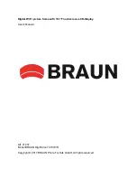 Предварительный просмотр 1 страницы Braun DigiFrame 1010 WiFi User Manual