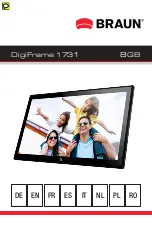 Предварительный просмотр 1 страницы Braun DigiFrame 1731 Manual