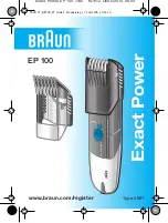 Braun Exact Power EP 100 Manual preview