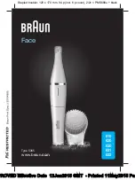 Предварительный просмотр 1 страницы Braun Face 810 Manual