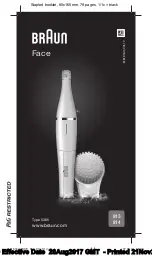 Предварительный просмотр 1 страницы Braun Face 813 Manual