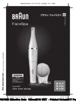 Braun FaceSpa SE 851V Manual preview