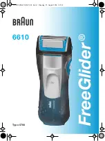 Preview for 1 page of Braun FreeGlider 6610 Manual