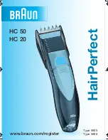 Braun HAIRPERFECT HC 20 User Manual preview