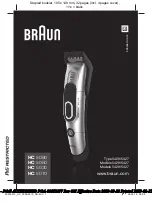 Preview for 1 page of Braun HC 5050 Manual