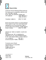 Предварительный просмотр 2 страницы Braun InterFace 3610 Owner'S Manual