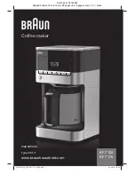 Предварительный просмотр 1 страницы Braun KF 7155 Instructions Manual