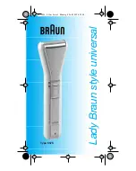 Braun Lady Braun style universal 5575 Manual preview